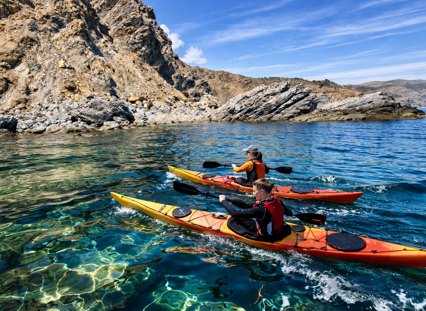 Randonnée Kayak de mer de Banyuls sur Mer à Cerbère